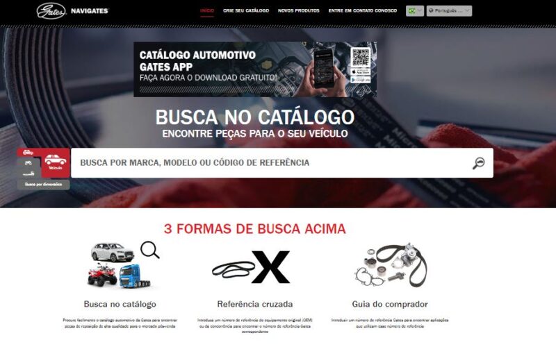 Gates do Brasil apresenta o novo catálogo online para consulta de produtos  da linha leve automotiva - Mais Automotive